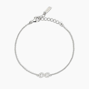 Bracciale da donna in argento con catena forzatina e infinito ENDLESS Mabina 533822