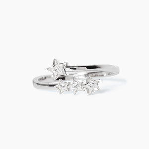 Anello da donna in argento con stelle in zirconi CINDY Mabina 523128