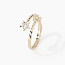 Carica l&#39;immagine nel visualizzatore di Gallery, Anello da donna in argento dorato con zirconi CINDY Mabina 523198
