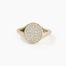 Carica l&#39;immagine nel visualizzatore di Gallery, Anello da donna in acciaio dorato con pavé CHEVALIER Mabina 523204
