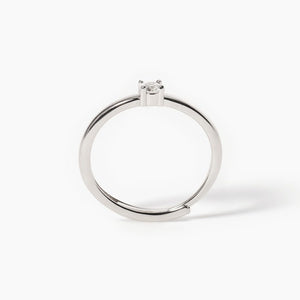 Anello da donna solitario in argento con zircone BEATO TRA LE DONNE Mabina 523233