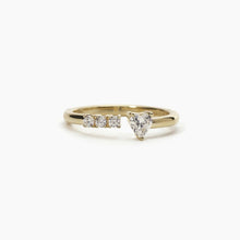 Carica l&#39;immagine nel visualizzatore di Gallery, Anello da donna in argento dorato TRE PER TE Mabina 523249

