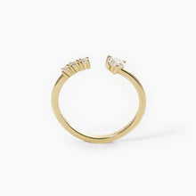 Carica l&#39;immagine nel visualizzatore di Gallery, Anello da donna in argento dorato TRE PER TE Mabina 523249
