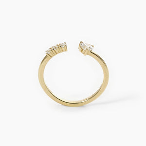 Anello da donna in argento dorato TRE PER TE Mabina 523249