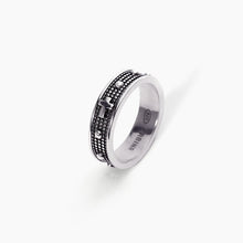 Cargar imagen en el visor de la galería, Anillo místico Mabina de plata bruñida para hombre 523264

