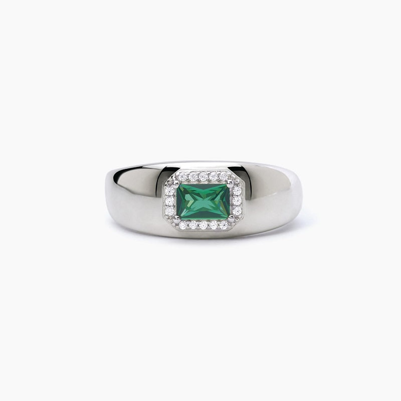Anillo de mujer con esmeralda sintética ¿COOL O RÉTRO? Mabina 523272