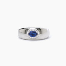 Cargar imagen en el visor de la galería, Anillo de mujer con zafiro sintético ¿COOL O RÉTRO? Mabina 523274
