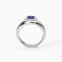 Cargar imagen en el visor de la galería, Anillo de mujer con zafiro sintético ¿COOL O RÉTRO? Mabina 523274

