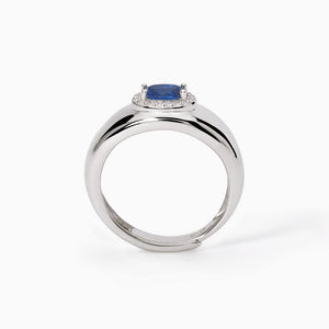 Anillo de mujer con zafiro sintético ¿COOL O RÉTRO? Mabina 523274