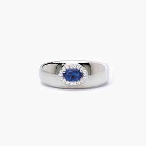Anillo de mujer con zafiro sintético ¿COOL O RÉTRO? Mabina 523274