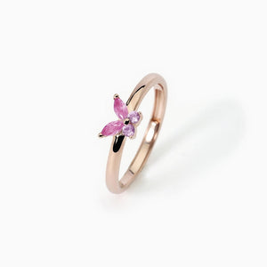 Anello Da Donna Con Zirconi Rosa Taglio Marquise SECRET GARDEN Mabina 523288