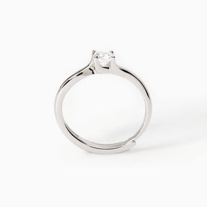 Anillo mujer Mabina solitario plata 523291