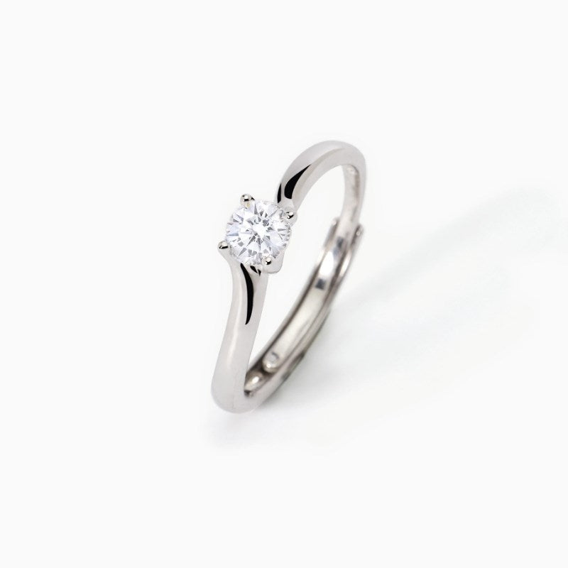 Anillo mujer Mabina solitario plata 523291