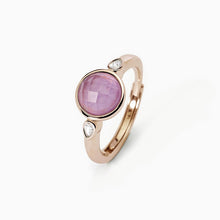 Cargar imagen en el visor de la galería, Anillo de mujer con jade lavanda COLETTE Mabina 523301
