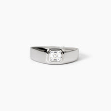Carica l&#39;immagine nel visualizzatore di Gallery, Anello da uomo in argento con zircone bianco NEW RETRÒ Mabina 523356
