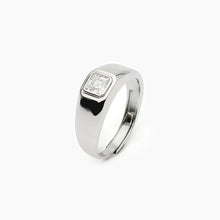 Carica l&#39;immagine nel visualizzatore di Gallery, Anello da uomo in argento con zircone bianco NEW RETRÒ Mabina 523356
