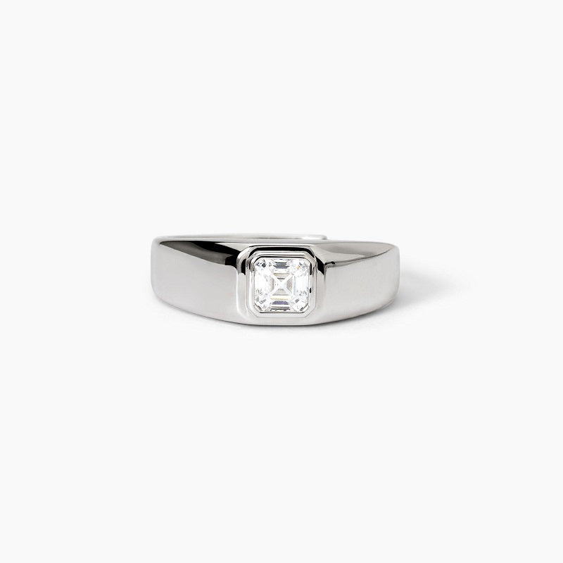 Anello da uomo in argento con zircone bianco NEW RETRÒ Mabina 523356
