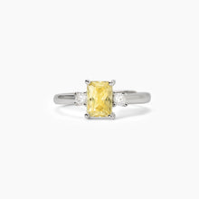 Cargar imagen en el visor de la galería, Anillo de mujer de plata con circonitas Limón BATTITO Mabina 523363
