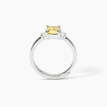 Cargar imagen en el visor de la galería, Anillo de mujer de plata con circonitas Limón BATTITO Mabina 523363
