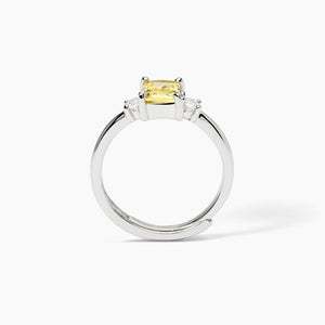 Anillo de mujer de plata con circonitas Limón BATTITO Mabina 523363