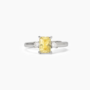 Anillo de mujer de plata con circonitas Limón BATTITO Mabina 523363