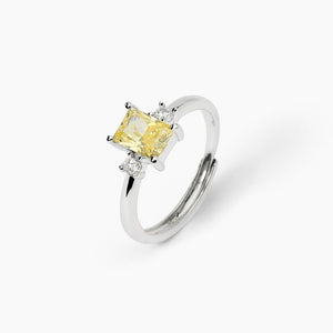 Anillo de mujer de plata con circonitas Limón BATTITO Mabina 523363