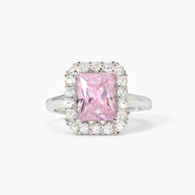 Cargar imagen en el visor de la galería, Anillo de mujer Mabina de plata con circonita rosa 523365
