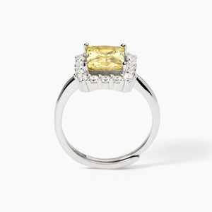 Anillo de mujer Mabina de plata con circonita Lemon 523366