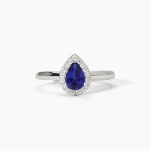 Anillo de mujer de plata con zafiro sintético ¿COOL O RÉTRO? Mabina 523374