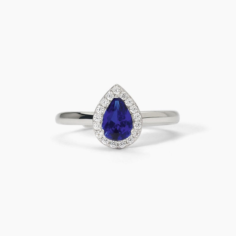 Anillo de mujer de plata con zafiro sintético ¿COOL O RÉTRO? Mabina 523374