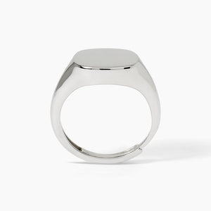 Women's chevalier ring in rhodium-plated silver NOBILE Mabina 523376