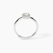 Load image into Gallery viewer, Women&#39;s silver ring with white zircons LOVE AFFAIR Mabna 523381
