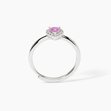 Cargar imagen en el visor de la galería, Anillo de mujer de plata con turmalina sintética LOVE AFFAIR Mabina 523383
