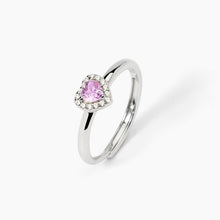 Cargar imagen en el visor de la galería, Anillo de mujer de plata con turmalina sintética LOVE AFFAIR Mabina 523383
