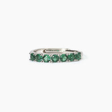 Load image into Gallery viewer, SOIRÉE Mabina 523386 silver women&#39;s ring with synthetic emeralds
