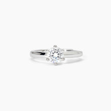 Cargar imagen en el visor de la galería, Anillo de mujer de plata con circonita SOLITAIRE Mabina 523394
