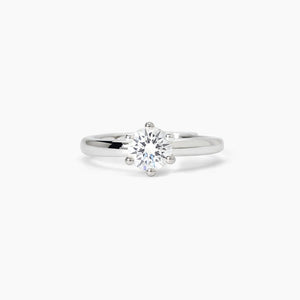 Anillo de mujer de plata con circonita SOLITAIRE Mabina 523394