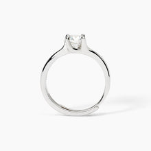 Carica l&#39;immagine nel visualizzatore di Gallery, Anello da donna in argento abbraccio con zircone SOLITAIRE Mabina 523398
