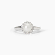 Cargar imagen en el visor de la galería, Anillo de mujer de plata con perla cultivada MILANESIENNE Mabina 523400

