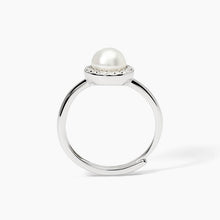 Carica l&#39;immagine nel visualizzatore di Gallery, Anello da donna in argento con perla coltivata MILANESIENNE Mabina 523400
