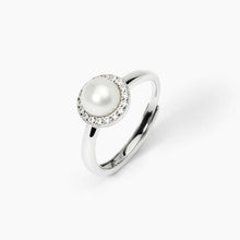 Carica l&#39;immagine nel visualizzatore di Gallery, Anello da donna in argento con perla coltivata MILANESIENNE Mabina 523400
