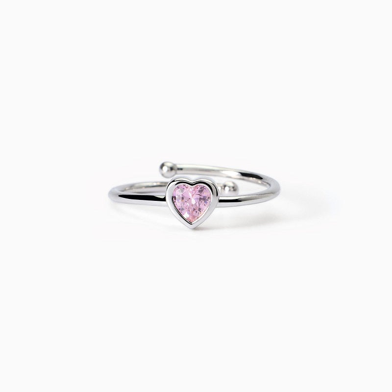 Anello bimba con cuore PETIT CŒUR Mabina 523412