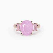 Load image into Gallery viewer, Anello da donna con fusion stone rosa ovale SANTORINI Mabina 523419
