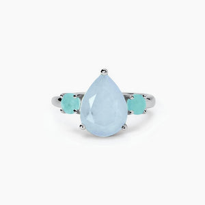 Anello da donna con fusion stone azzurro SANTORINI Mabina 523422