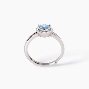Anello da donna in argento con acquamarina sintetica Love Affair MAbina 523428