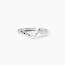 Load image into Gallery viewer, Anello da donna in argento con zircone cuore Beato tra le Donne Mabina 523429
