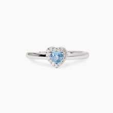 Carica l&#39;immagine nel visualizzatore di Gallery, Anello da donna con acquamarina sintetica Love Affair Mabina 523448
