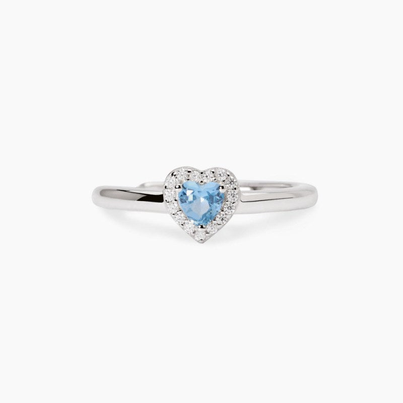 Anello da donna con acquamarina sintetica Love Affair Mabina 523448