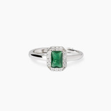 Carica l&#39;immagine nel visualizzatore di Gallery, Anello da donna con smeraldo sintetico Cool or Rétro? Mabina 523451
