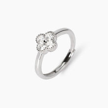 Carica l&#39;immagine nel visualizzatore di Gallery, Anello da donna in argento con fiore in zirconi Jasmine Mabina 523453
